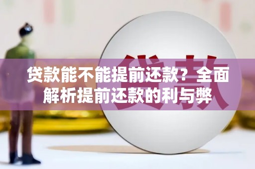 贡嘎贷款能不能提前还款？全面解析提前还款的利与弊