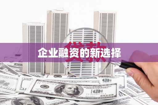 贡嘎企业融资的新选择