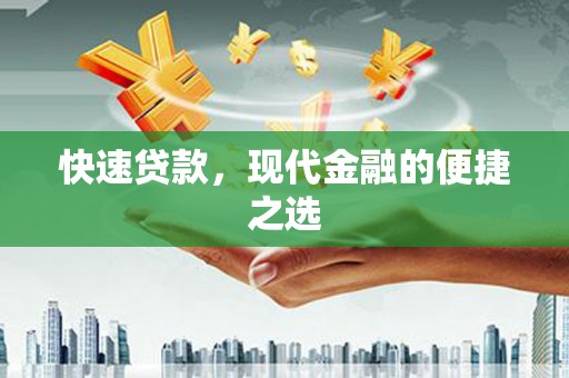 贡嘎快速贷款，现代金融的便捷之选