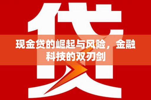 贡嘎现金贷的崛起与风险，金融科技的双刃剑