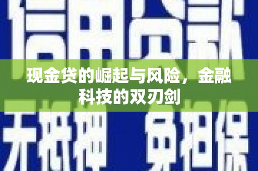 贡嘎现金贷的崛起与风险，金融科技的双刃剑