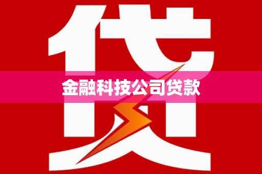 贡嘎金融科技公司贷款