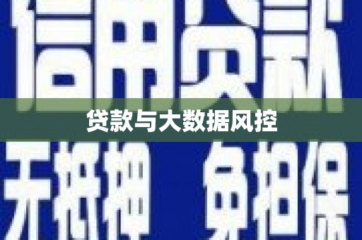 贡嘎贷款与大数据风控